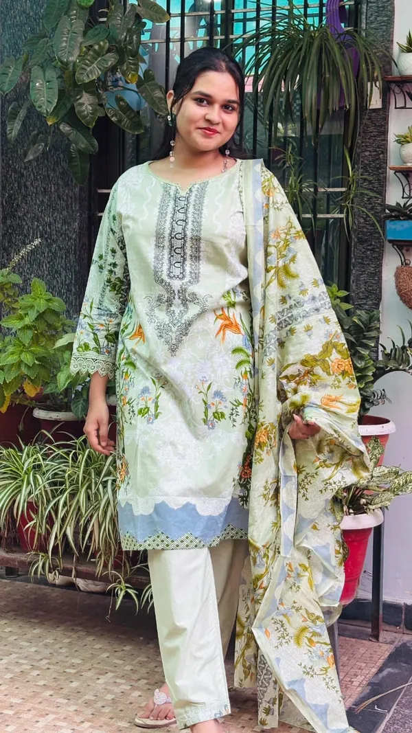 Pista_Green_Digital_Print_lawn_Kurti_Pant_Dupatta_Set