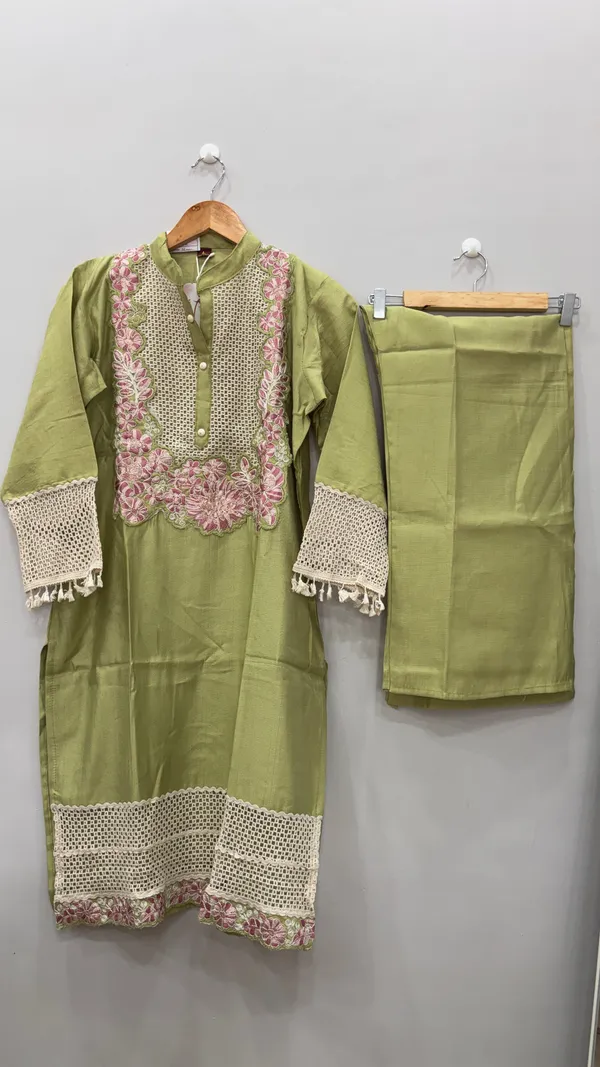 Multicolor_Premium_Rayon_Kurti_With_Pant_And_Dupatta_Set_For_Women