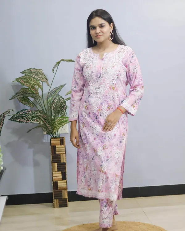 Pink_Premium_Cotton_Kurti_Pant_For_Women