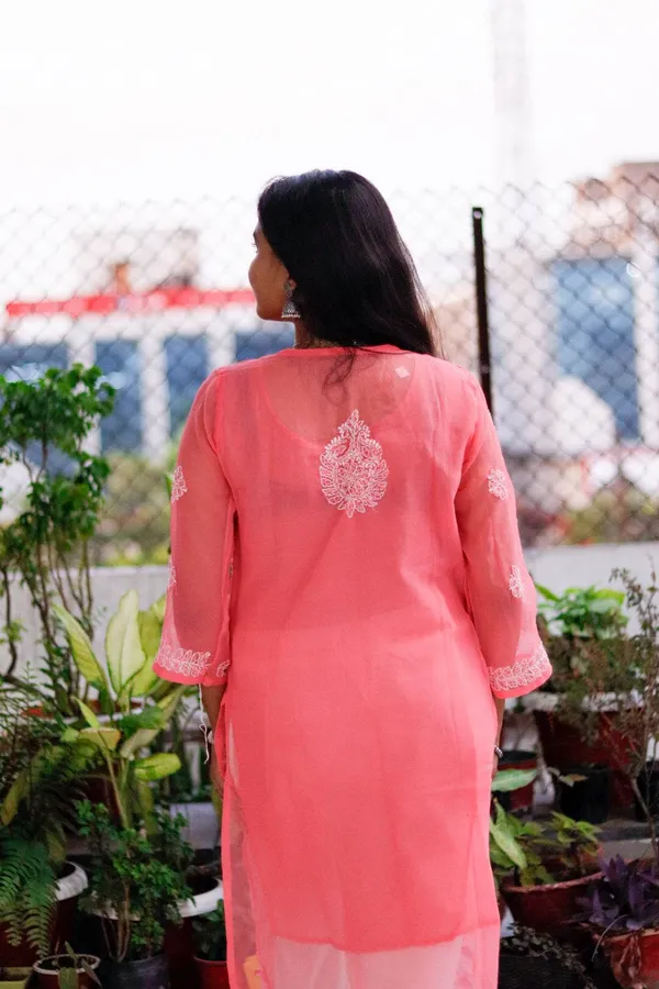 Peach_Georgette_Chikan_Kari_Kurti_with_Inner_for_Women