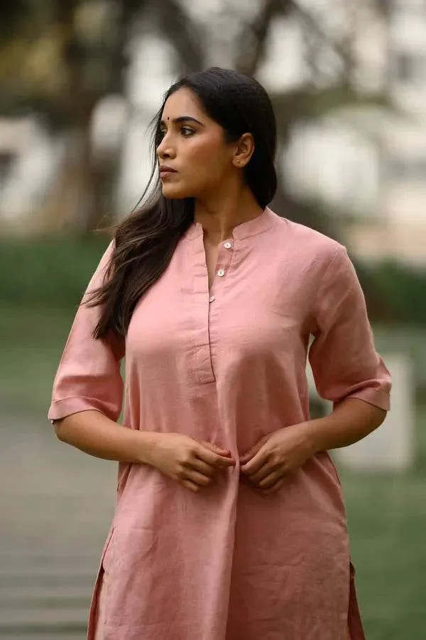 Peach_Premium_Cotton_Co-Ord_Set_For_Women