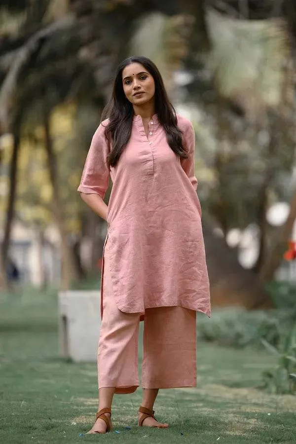 Peach_Premium_Cotton_Co-Ord_Set_For_Women