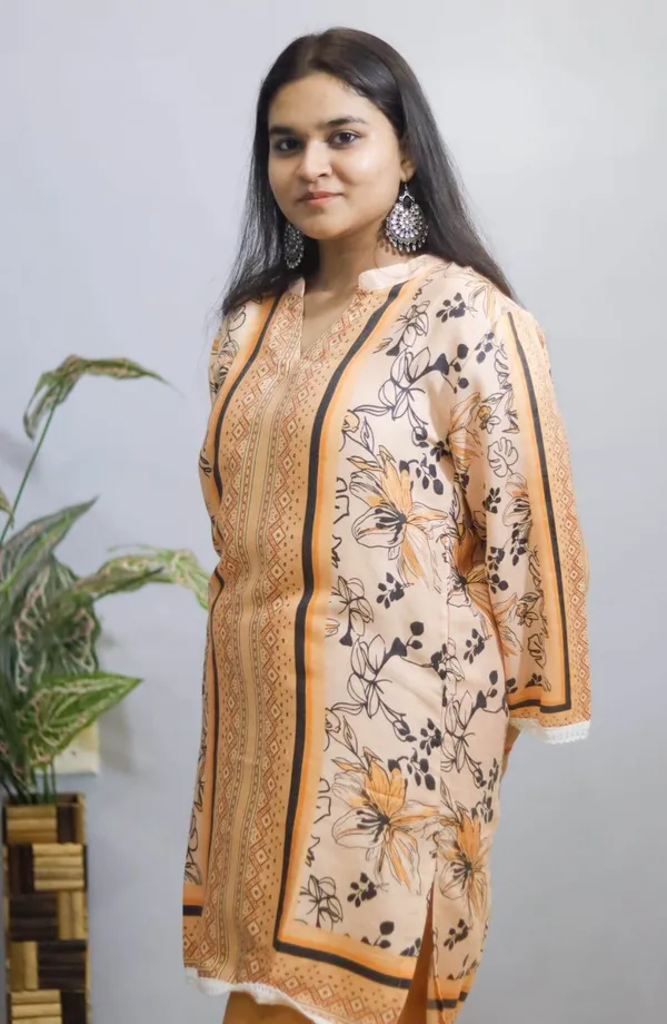 Peach_Premium_Crepe_Co-Ord_Set_For_Women