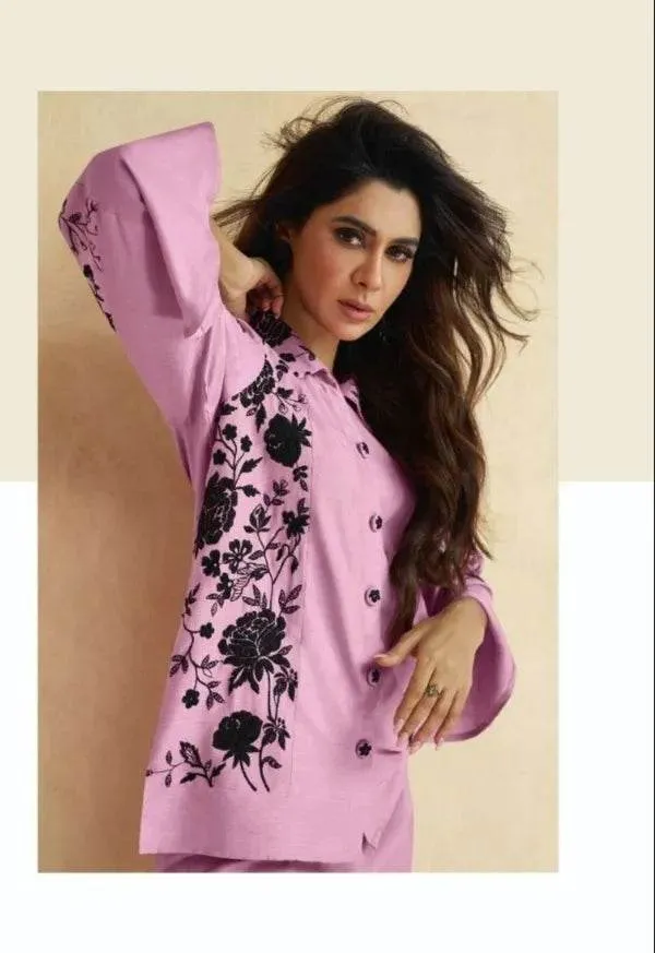 Pink_And_Black_Premium_Rayon_Co-Ord_Set_For_Women