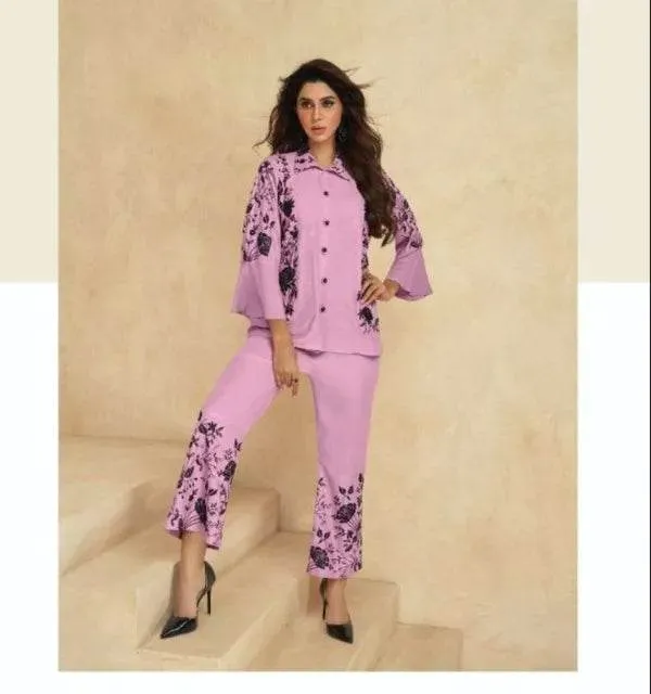 Pink_And_Black_Premium_Rayon_Co-Ord_Set_For_Women