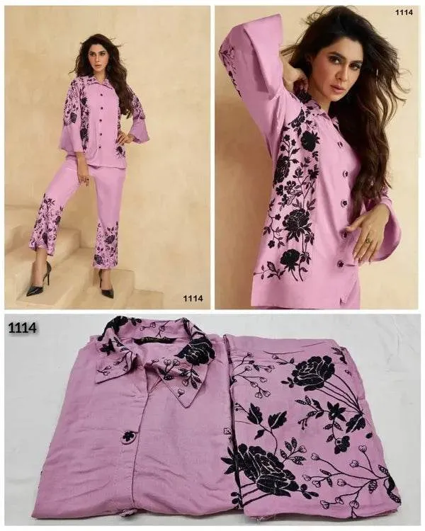 Pink_And_Black_Premium_Rayon_Co-Ord_Set_For_Women