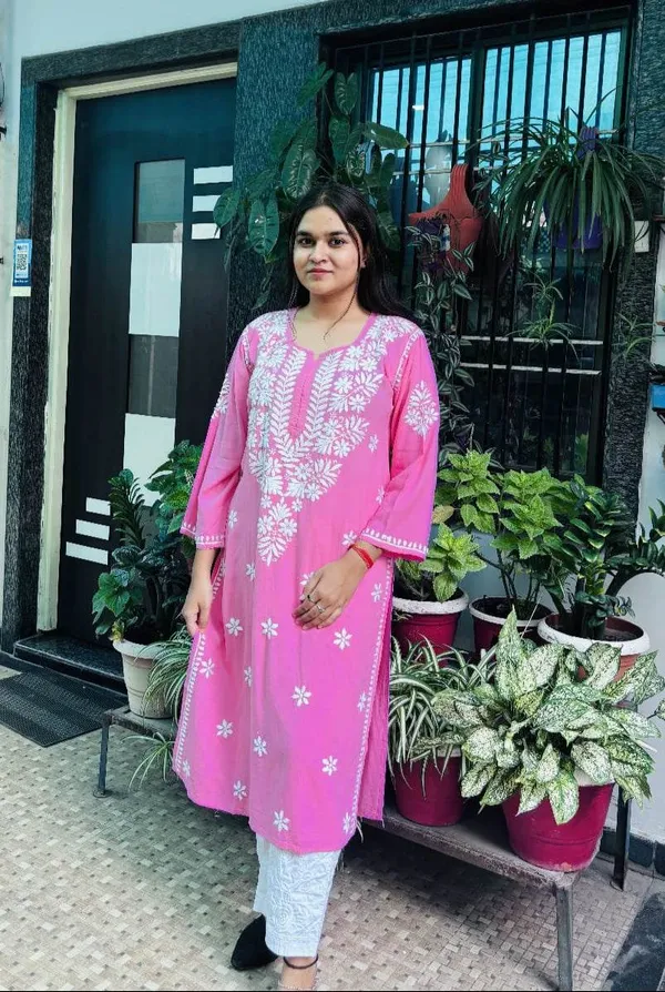 Pink_Premium_Rayon_Kurti_For_Women