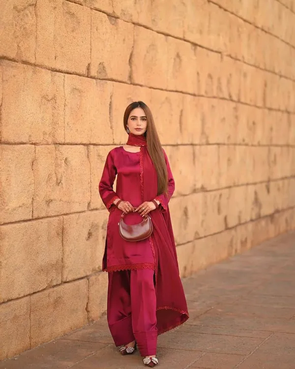 Pink_Premium_Silk_Kurti_With_Pant_And_Dupatta_Set_For_Women