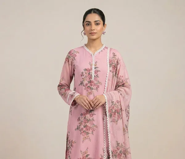 Pink_Premium_Georgette_Kurti_With_Pant_And_Dupatta_Set_For_Women