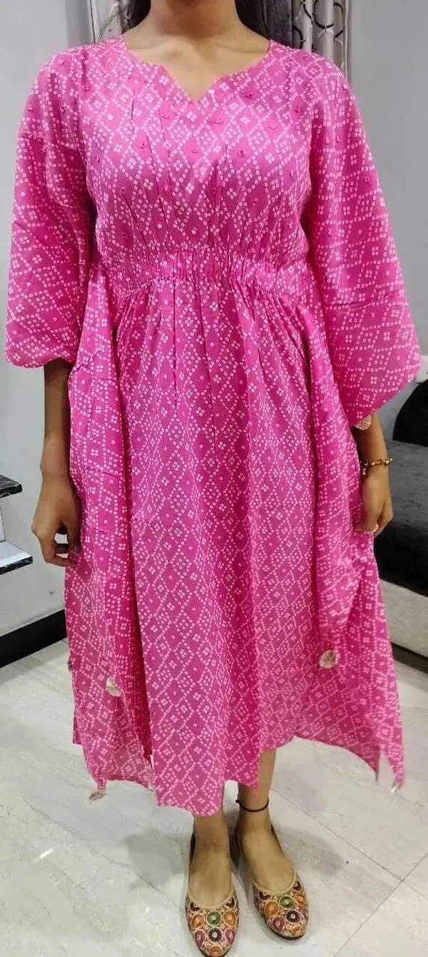 Pink_And_White_Premium_Rayon_Kurti_For_Women