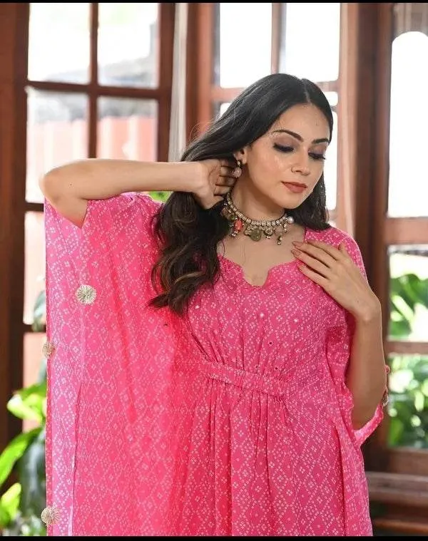 Pink_And_White_Premium_Rayon_Kurti_For_Women
