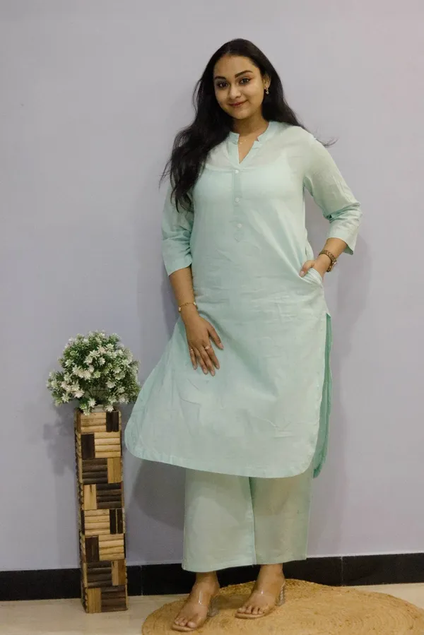 Pista_Green_Premium_Cotton_Co-Ord_Set_For_Women
