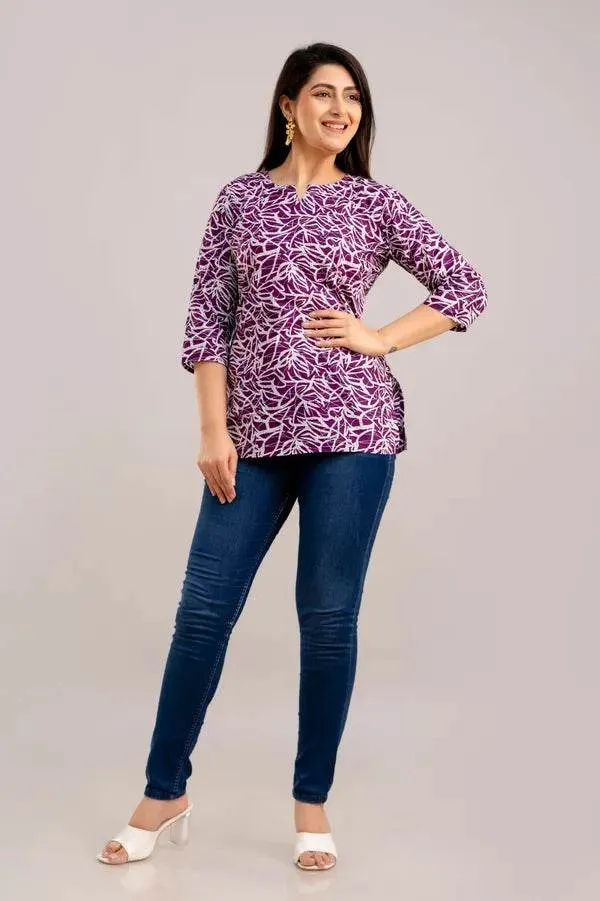 Purple_Premium_Cotton_Top_For_Women