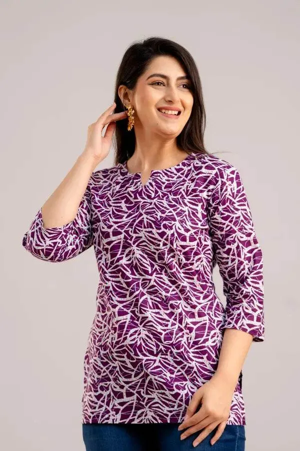 Purple_Premium_Cotton_Top_For_Women