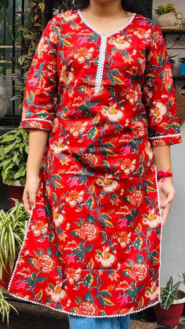 Red_And_Multicolor_Premium_Cotton_Kurti_For_Women