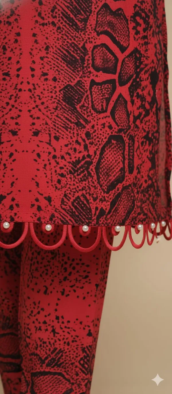Red_Premium_Cotton_Kurti_With_Pant_And_Dupatta_Set_For_Women
