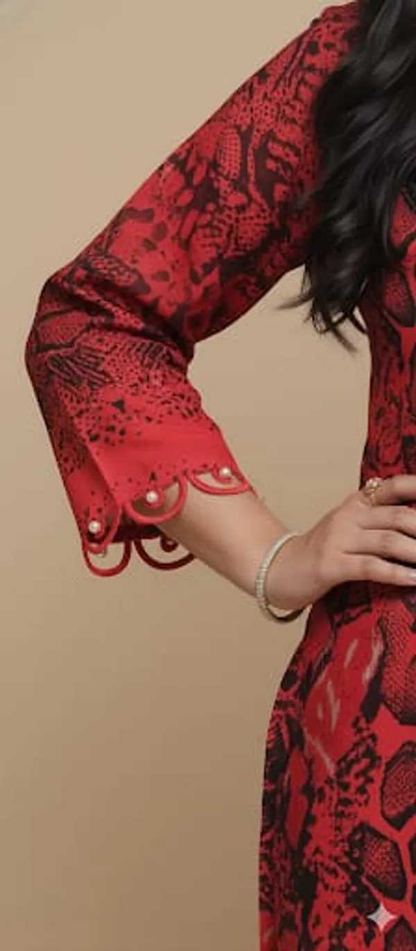 Red_Premium_Cotton_Kurti_With_Pant_And_Dupatta_Set_For_Women