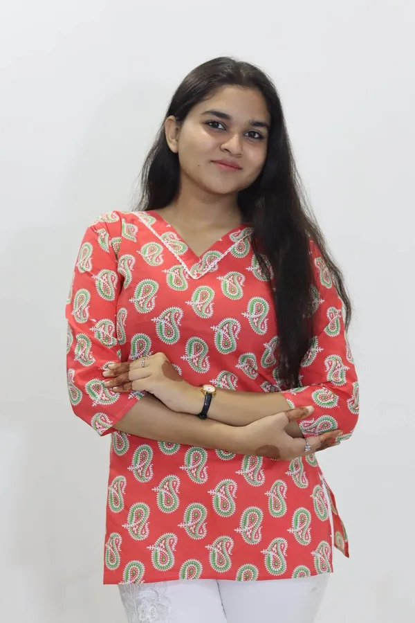 Red_Premium_Cotton_Top_For_Women