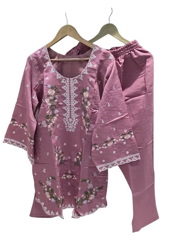 Rose_And_Pink_Premium_Cotton_Co-Ord_Set_For_Women