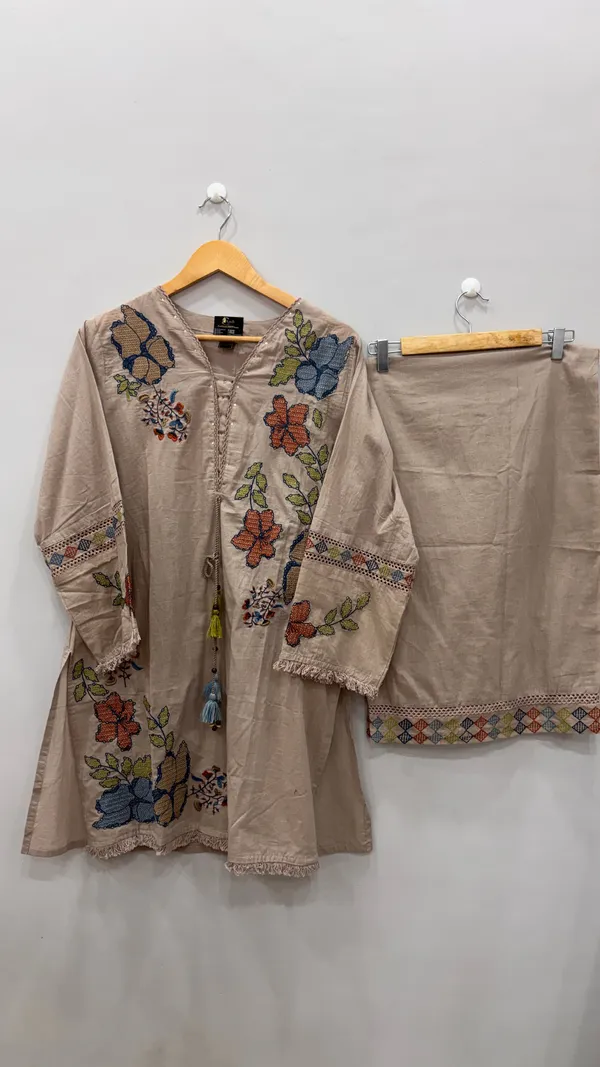 Multicolor_Premium_Rayon_Kurti_With_Pant_And_Dupatta_Set_For_Women