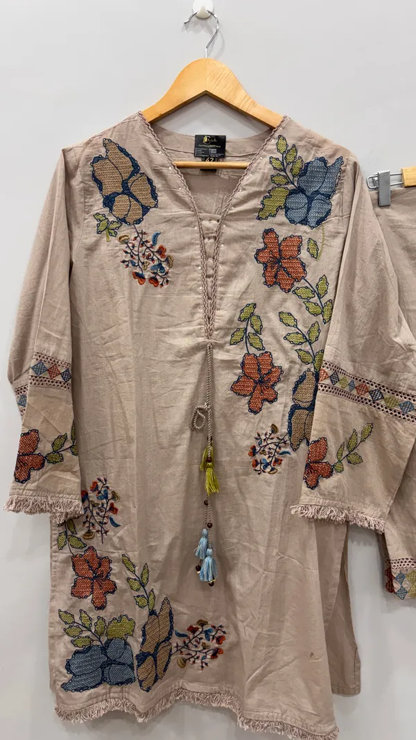 Multicolor_Premium_Rayon_Kurti_With_Pant_And_Dupatta_Set_For_Women