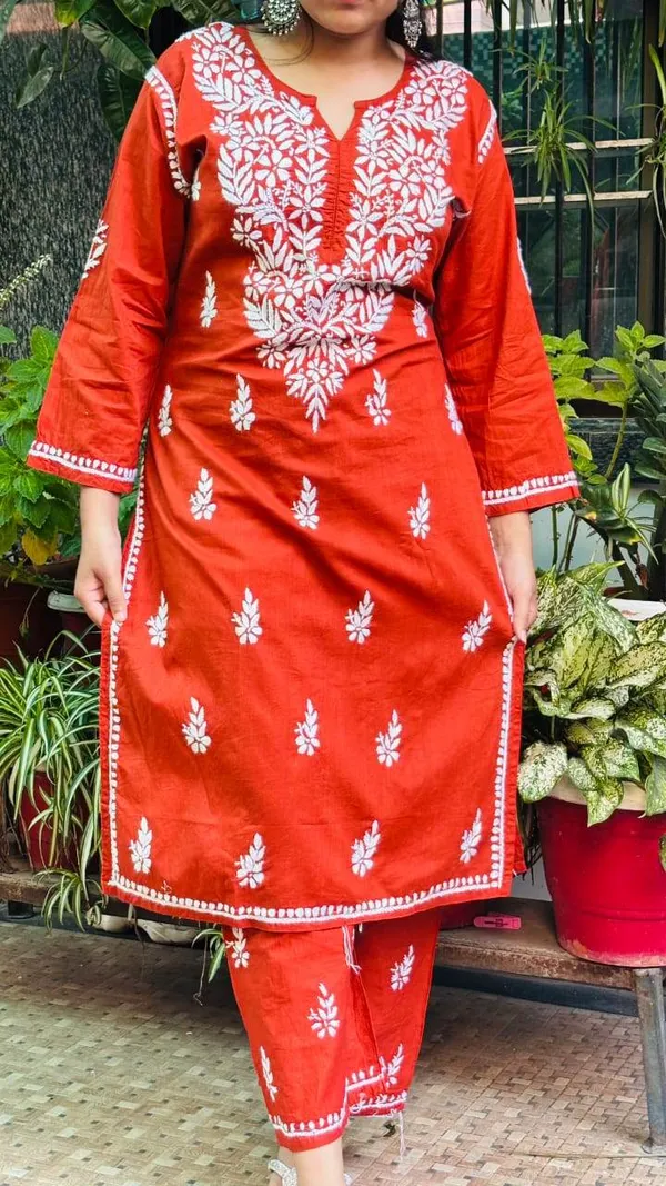 Multicolor_Premium_Cotton_Kurti_Pant_For_Women