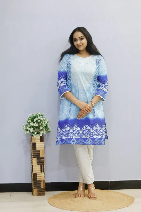 Sky_blue_Digital_printed_cotton_lawn_dupatta_set