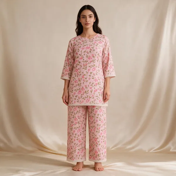 Pink_Premium_Cotton_Co-Ord_Set_For_Women