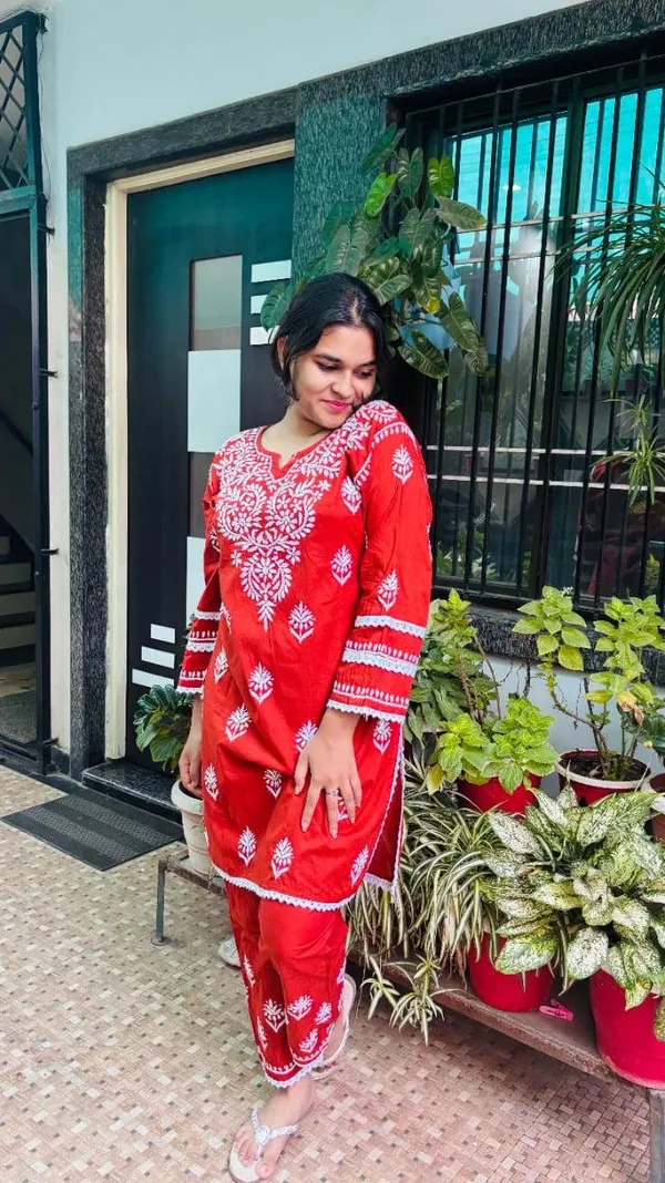 Red_And_Burnt_Orange_Premium_Cotton_Co-Ord_Set_For_Women