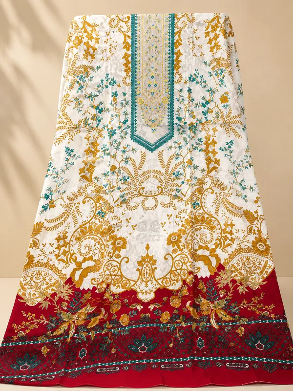 Gulnaar_red_Unstitched_Suit