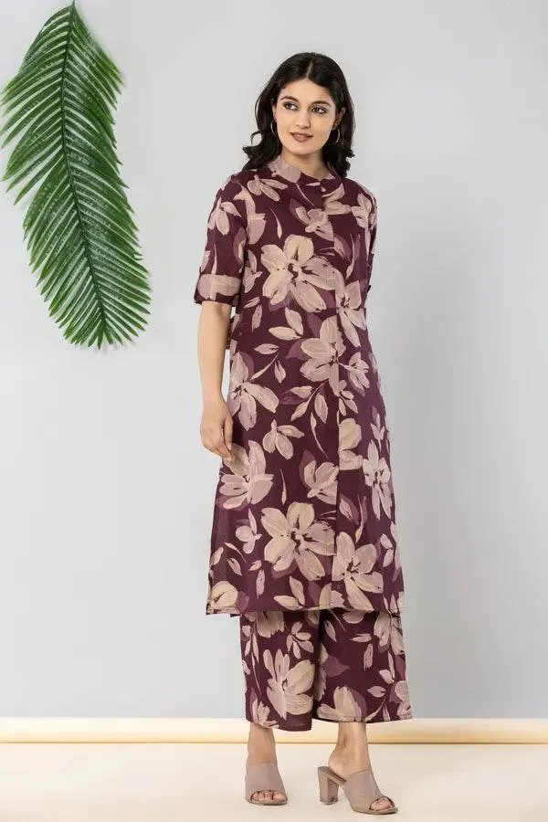 Multicolor_Premium_Cotton_Kurti_Pant_For_Women