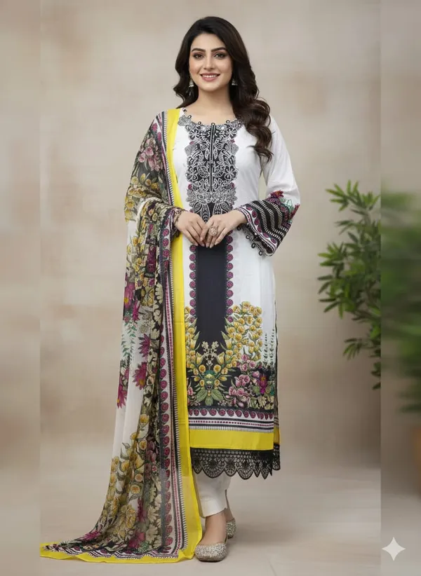 JAZMIN_Heavy_Patch_Work_Suit_–_white_flower_Design