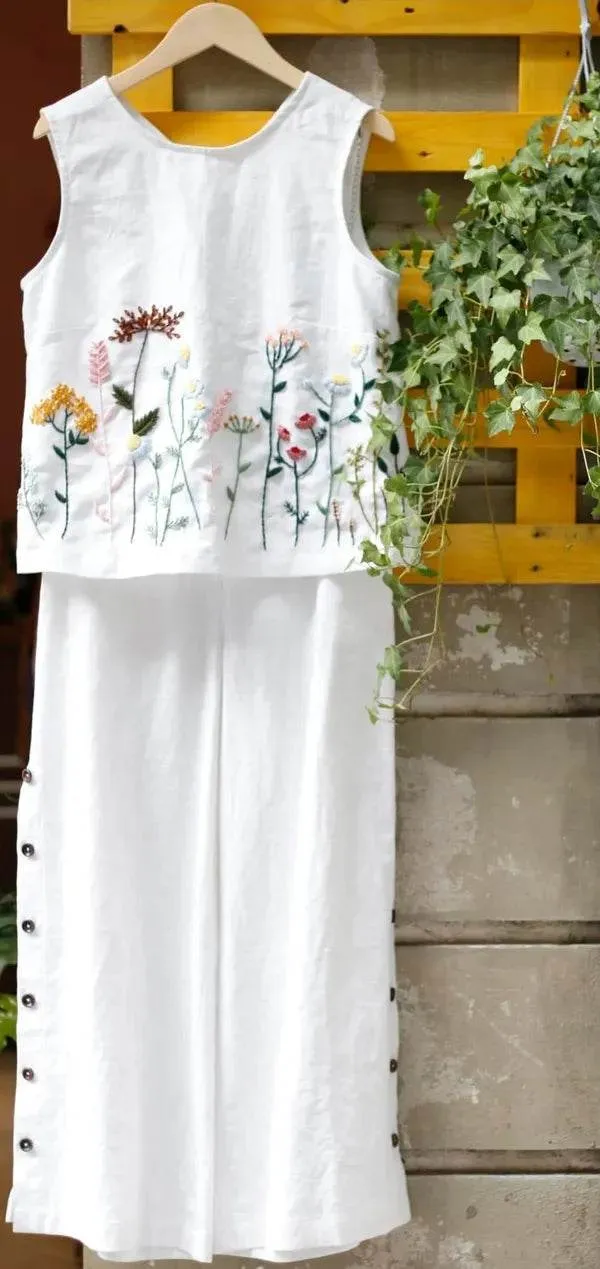 White_Premium_Cotton_Co-Ord_Set_For_Women