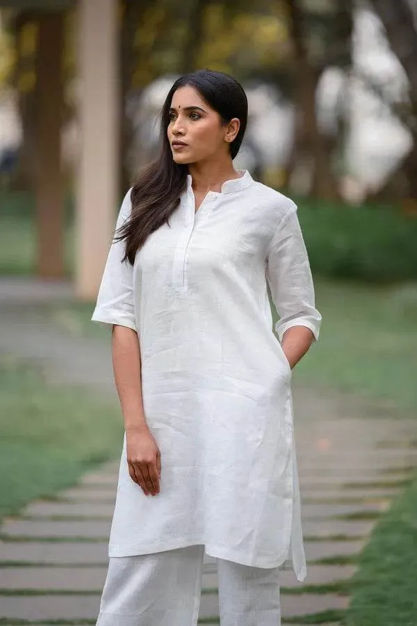 White_Premium_Cotton_Co-Ord_Set_For_Women