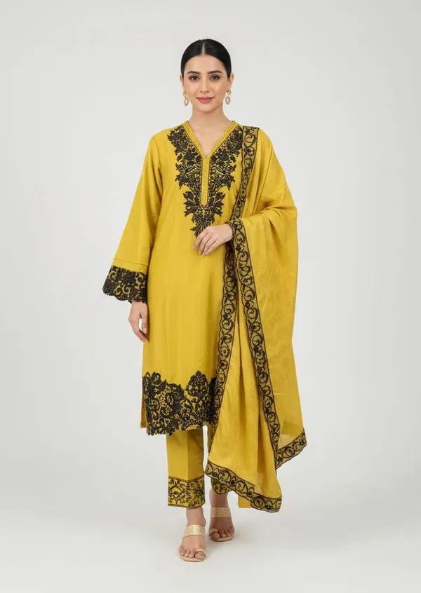 Mustered_Elegant_Farshi_Kurti_Set_–_Full_Embroidery_Edition