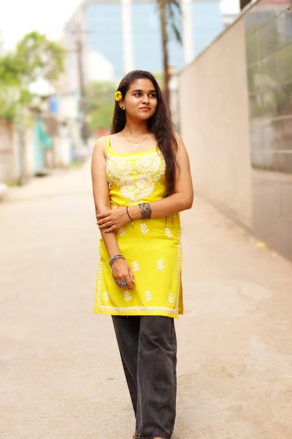 Yellow_Premium_Rayon_Top_For_Women
