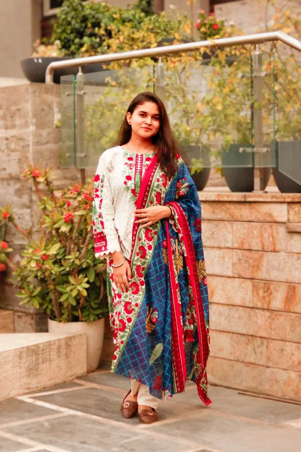 Multicolur_Elegance_Digital_printed_cotton_kurta_pant_dupatta_set