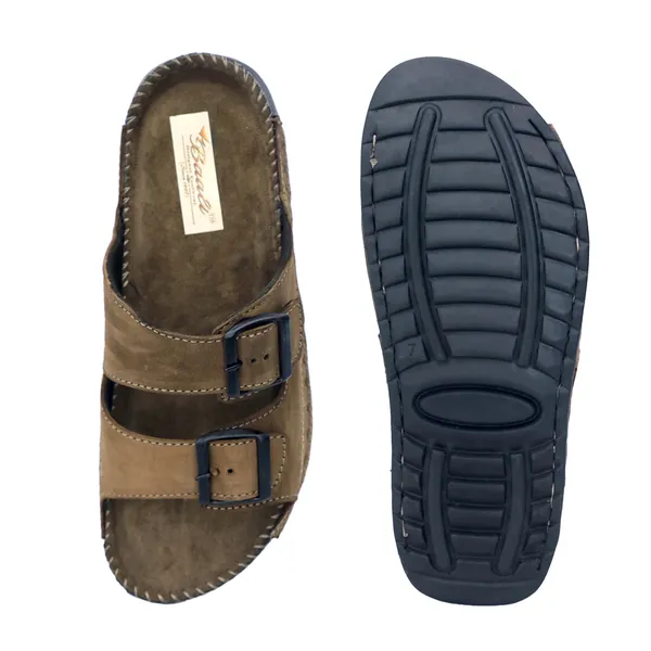 Brown_Suede_Leather_Double_Buckle_Sandals_For_Men