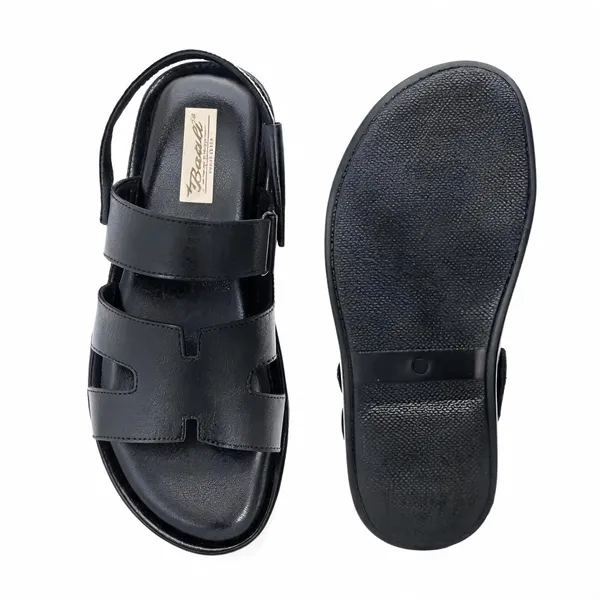 Black_Softie_Leather_Hook_Loop_Adjustable_Orthopedic_Sandals_For_Men