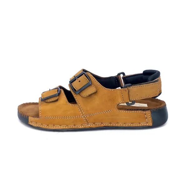 Tan_Suede_Leather_Double_Buckle_Strap_Sandals_For_Men
