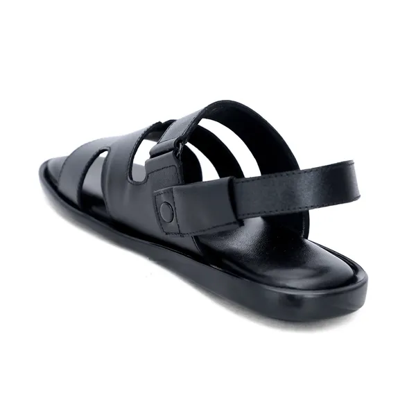Black_Softie_Leather_Hook_Loop_Adjustable_Orthopedic_Sandals_For_Men