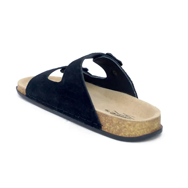 Black_Suede_Leather_Cork_Footbed_Dual_Buckle_Sandals_For_Men
