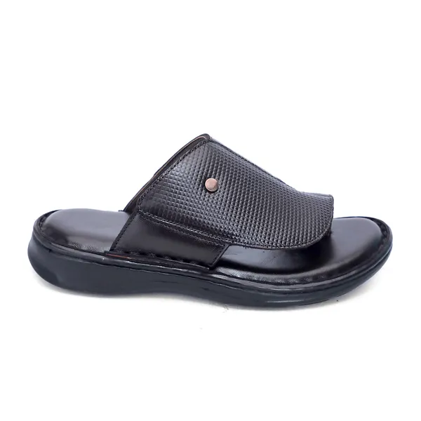 Black_Softie_Leather_Slip_On_Orthopedic_Sandals_For_Men