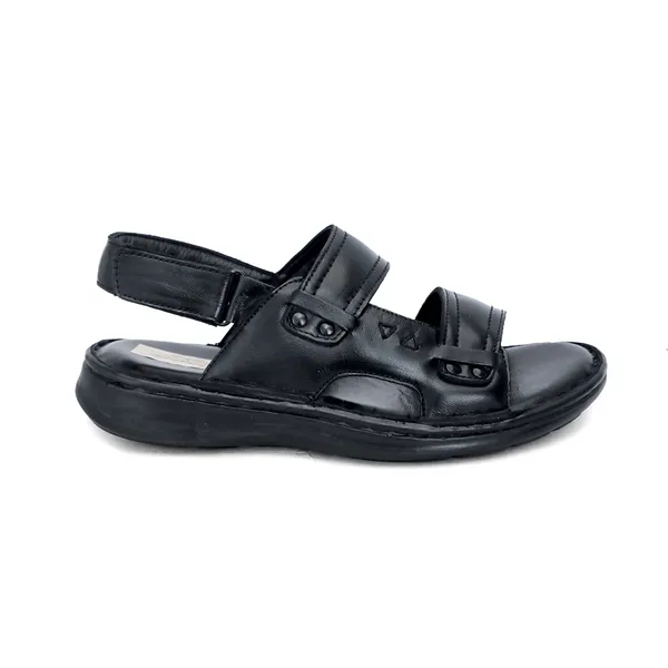 Black_Softie_Leather_Adjustable_Back_Strap_Orthopedic_Sandals_For_Men