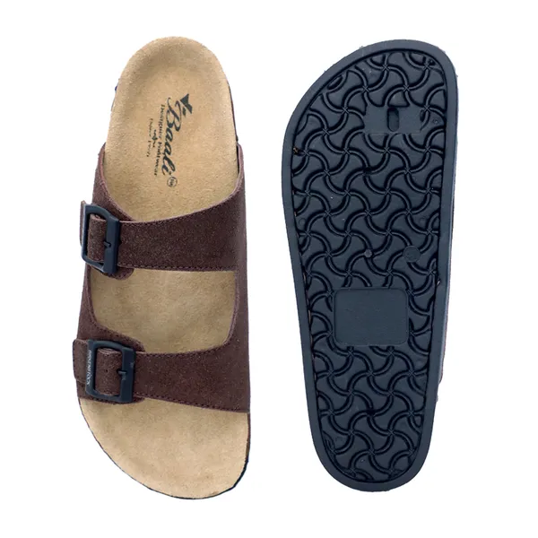 Brown_Suede_Leather_Cork_Footbed_Two_Strap_Buckle_Sandals_For_Men