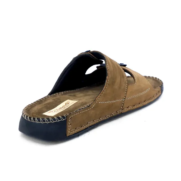 Brown_Suede_Leather_Double_Buckle_Sandals_For_Men