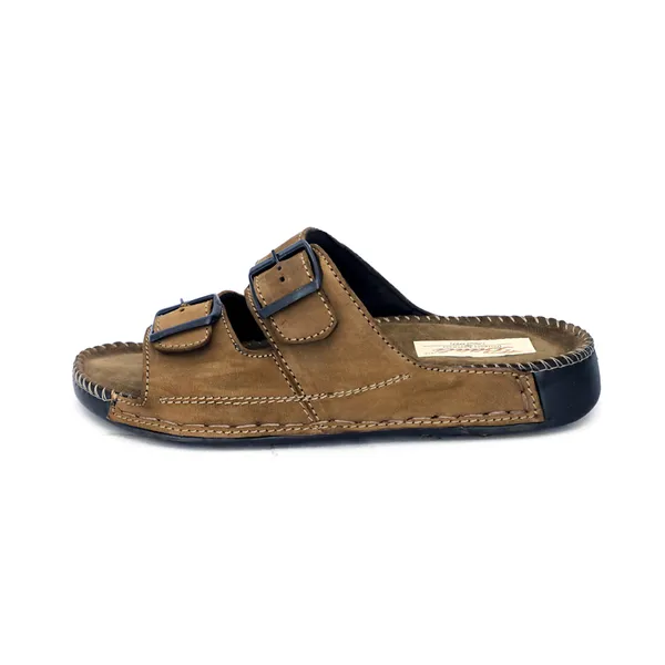 Brown_Suede_Leather_Double_Buckle_Sandals_For_Men