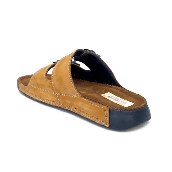 Tan_Suede_Leather_Double_Buckle_Sandals_For_Men