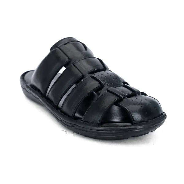 Black_Softie_Leather_Fisherman_Sandals_For_Men