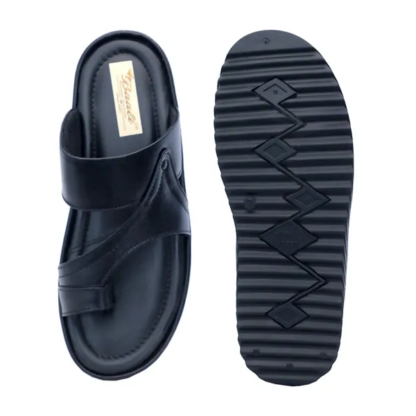 Black_Softie_Leather_Open_Toe_Strap_Sandals_For_Men